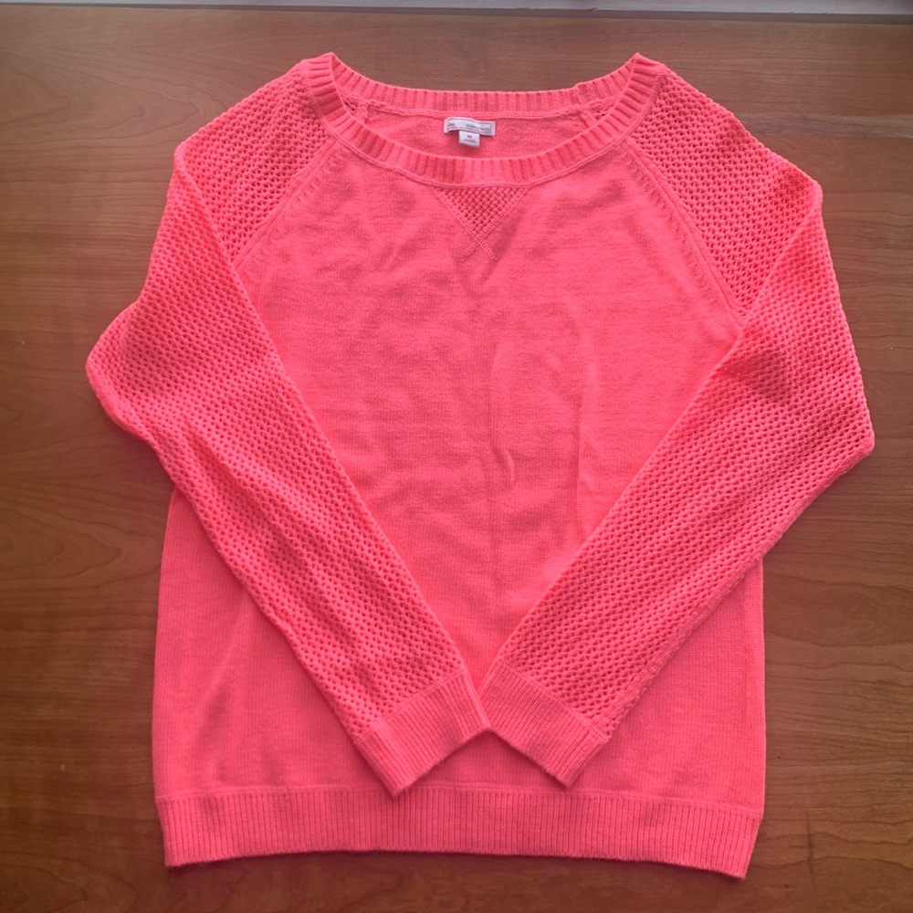 Gap NWOT Neon Pink Sweater Sz XS